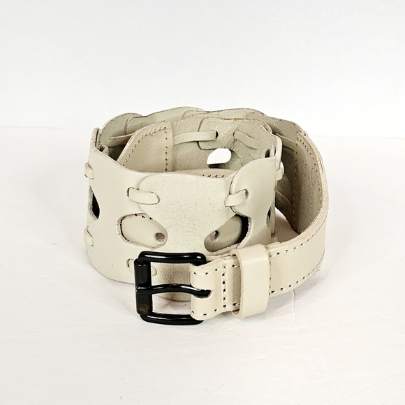 Linea Pelle Accessories - Linea Pelle Off-White Belt